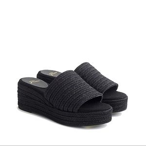 J.Crew Braided Platform Slides